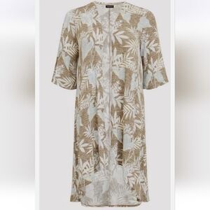 Torrid Tropical Leaf Kimono Duster Cardigan Size 1X